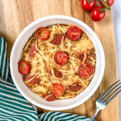Zucchini Pizza Baked Oats