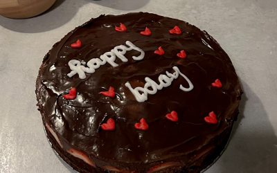 Strawberry Chocolate Olive Oil Cake