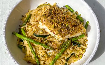 Pistachio Cod Orzo